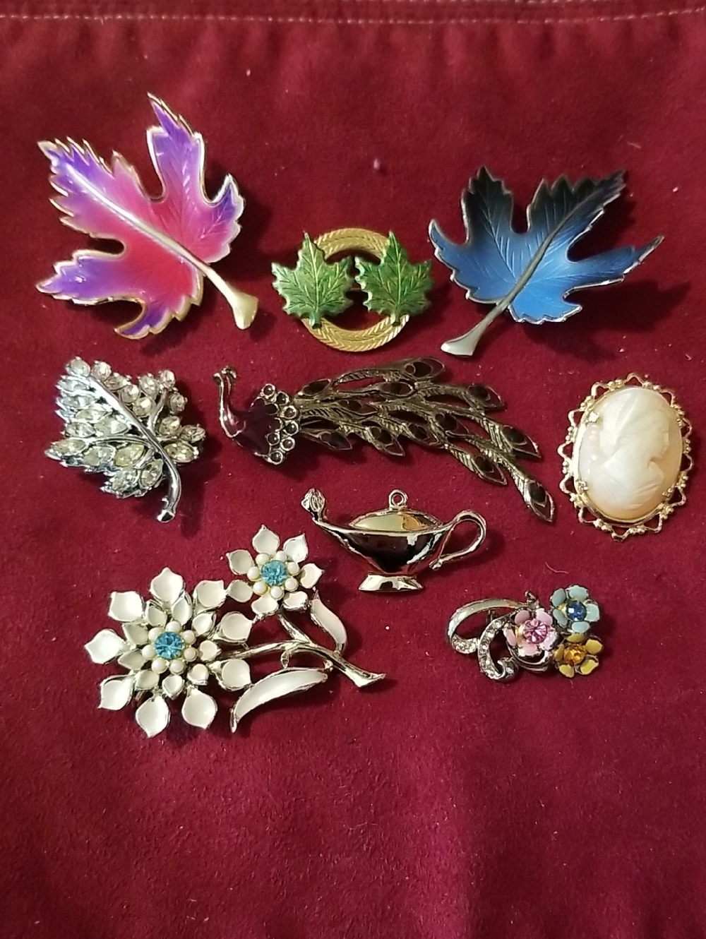 9 assorted Costume Pins